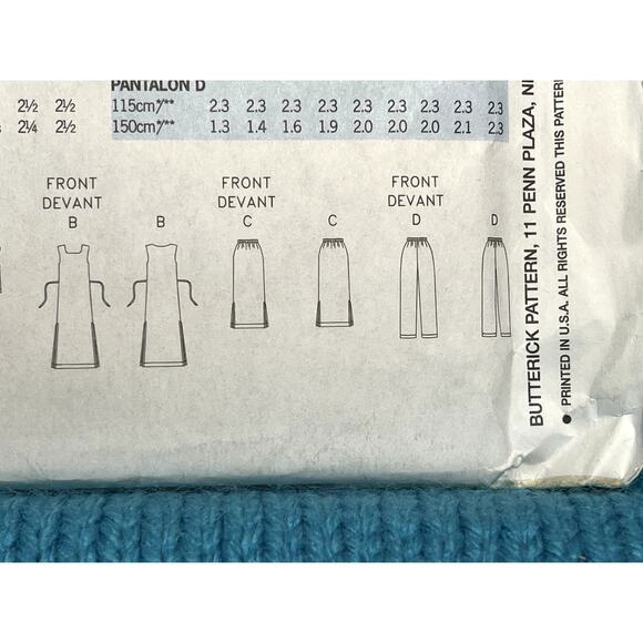 Butterick 3530 pattern top pants dress jacket sz 8 10 12 - Picture 11 of 11